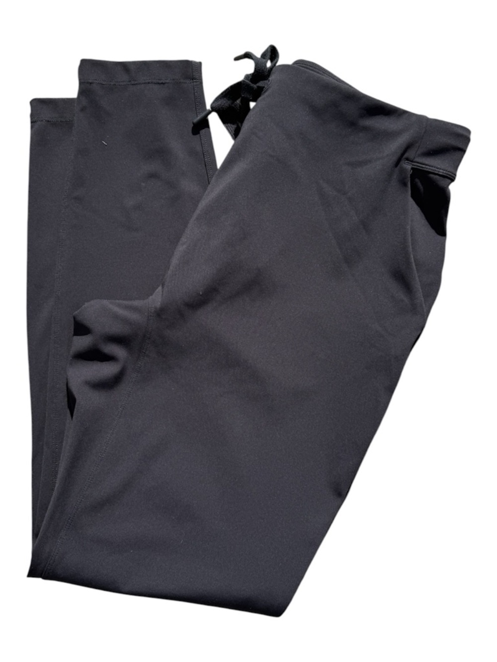 Lululemon Black Jogger Pants Size 10 Lightweight Stretch Athletic Travel Pants